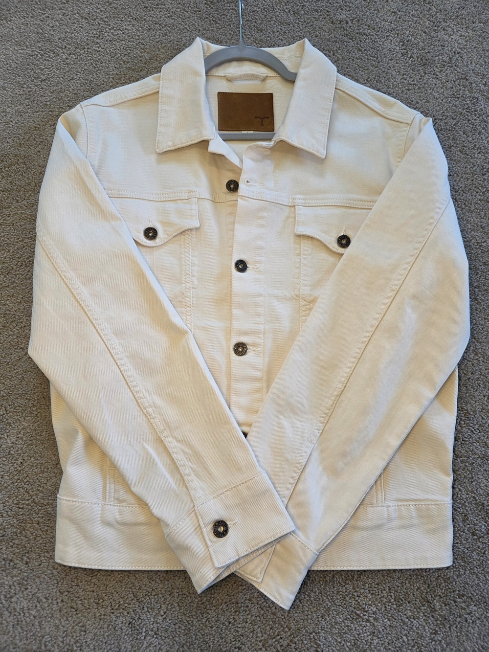 ​🤠 Tecovas "The Austin" Denim Jacket in Natural - Size Small - Picture 6 of 14
